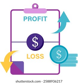 income statement, report and financial illustrations