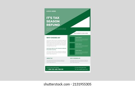 Income Tax Flyer, Investment Flyer Template, Tax Payment Concept Flyer Template Desgn, Income Tax Flyer, Poster, Banner.