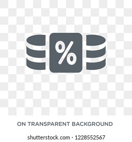 Income tax icon. Trendy flat vector Income tax icon on transparent background from Business  collection. 