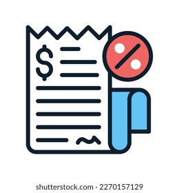 Income Tax icon in vector. Logotype