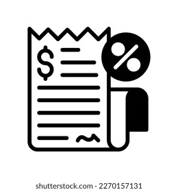 Income Tax icon in vector. Logotype