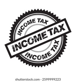 Income Tax rubber stamp stock vector