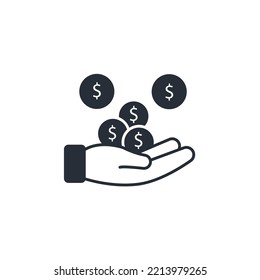 income thin line icons. Vector illustration isolated on white. Editable stroke