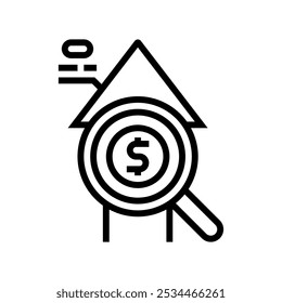 income tracking budget planning line icon vector. income tracking budget planning sign. isolated contour symbol black illustration
