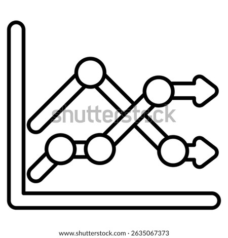 Income Variability icon represented by chart Line style.