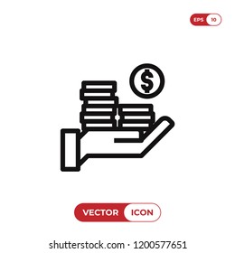 Income vector icon