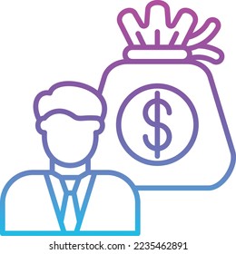 Income vector icon. Can be used for printing, mobile and web applications.