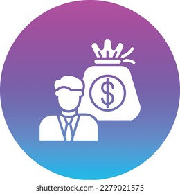 Income vector icon. Can be used for printing, mobile and web applications.