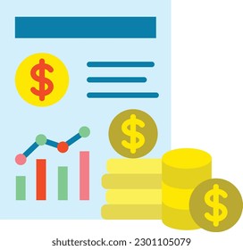 Income vector icon. Can be used for printing, mobile and web applications.