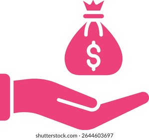 Income vector icon. Can be used for printing, mobile and web applications.