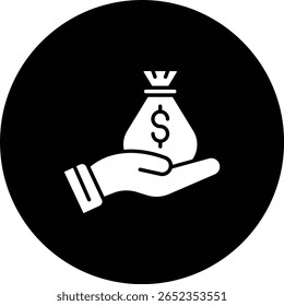 Ícone do vetor de receita. Pode ser usado para impressão, aplicativos móveis e da Web.