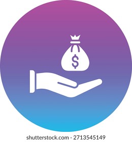 Ícone do vetor de receita. Pode ser usado para impressão, aplicativos móveis e da Web.