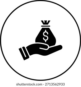 Icono de Vector de ingresos. Se puede utilizar para aplicaciones de impresión, móviles y de Web.