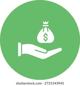 Icono de Vector de ingresos. Se puede utilizar para aplicaciones de impresión, móviles y de Web.