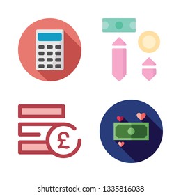 income vector icon set