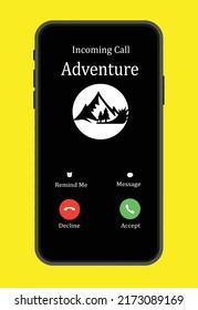 Incoming call adventure funny poster
