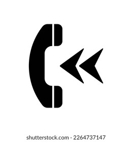 Incoming call icon design. Ringing phone simple icon. Smartphone ringing. isolated on white background