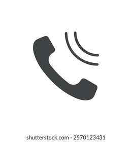 incoming call icon Flat logo set collection