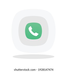 Incoming Call Icon In Flat Style. Phone Call Symbol For Your Web Site Design, Logo, App, UI Vector EPS 10.