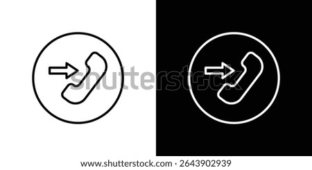 Incoming Call icon Graphic vector set for ui design