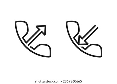 Incoming call icon. illustration vector