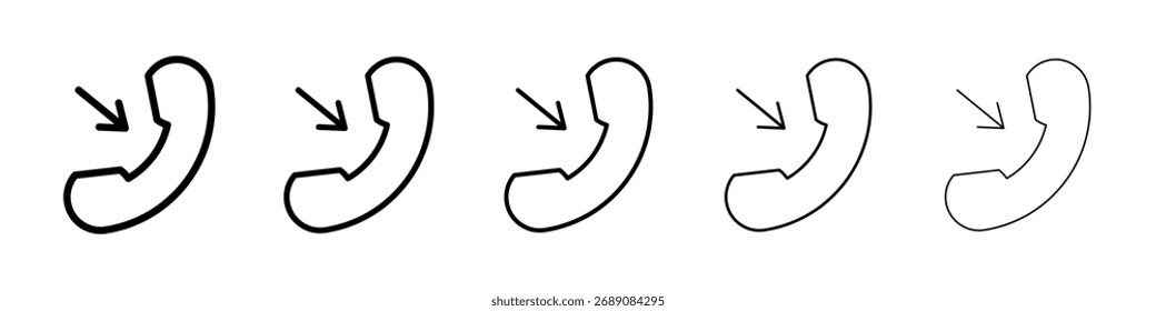 Incoming Call icon for mobile concept and web design.