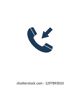 Incoming call Icon Phone Communication Symbol Logo Template