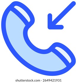 Symbol für eingehenden Anruf Vektorgrafik