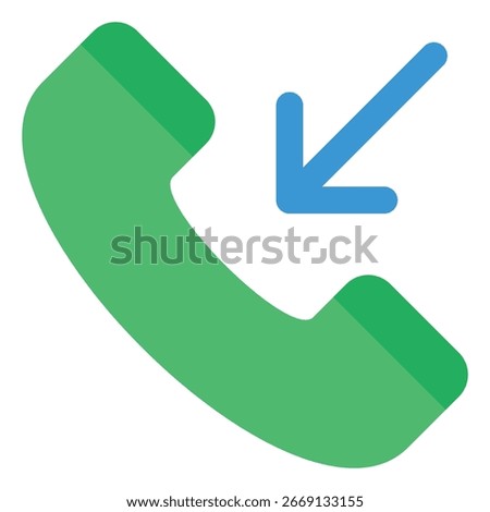 Incoming Call icon symbol. Vector illustration.