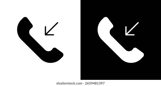 Vector de iconos de llamadas entrantes