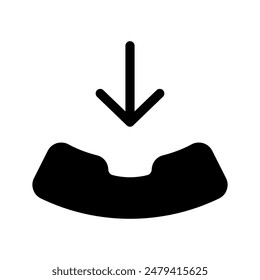 Design-Illustration für Symbol-Vektorgrafik für eingehende Anrufe