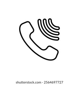 incoming call icon vector symbol isolated