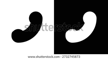 Incoming Call icon for web design. solid vector icons