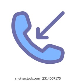 ankommendes Anrufsymbol für Ihr Website-Design, Logo, App, Benutzeroberfläche.