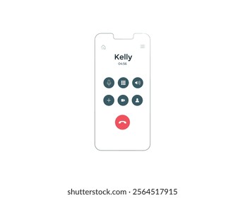 Incoming Call. Interface for Incoming Call. New Call Screen Template. Web App Display Template. Incoming Call Screen Template - Modern Interface Design for Web Apps and Mobile UI