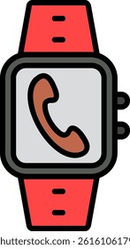 Incoming Call Line Filled Vector Icon Design