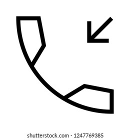 incoming call line icon