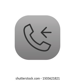 Incoming Call  - Line Vector Icon