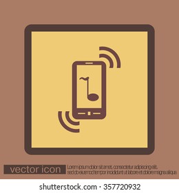 an incoming call on smartphone