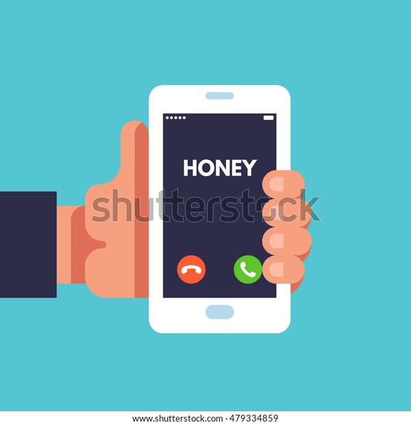 Incoming Call On Smartphone Screen Honey Stock Vector Royalty Free 479334859 https www shutterstock com image vector incoming call on smartphone screen honey 479334859