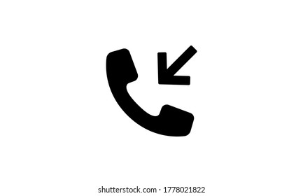 Eingehende Anruftelefonsymbol - Vektorgrafik