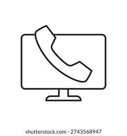 Incoming call symbol on screen display
