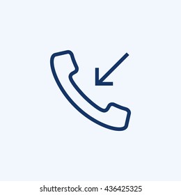 Incoming Call vector icon.
