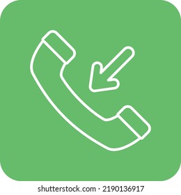 Incoming Call vector icon. Can be used for printing, mobile and web applications.