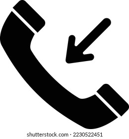 Incoming Call vector icon. Can be used for printing, mobile and web applications.