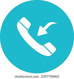 Incoming Call vector icon. Can be used for printing, mobile and web applications.