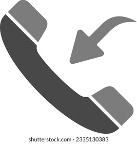 Incoming Call vector icon. Can be used for printing, mobile and web applications.