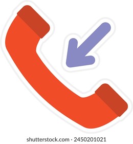 Incoming Call vector icon. Can be used for printing, mobile and web applications.