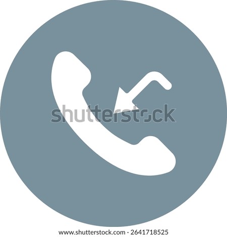 Incoming Call vector icon. Can be used for printing, mobile and web applications.