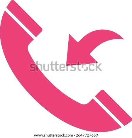 Incoming Call vector icon. Can be used for printing, mobile and web applications.